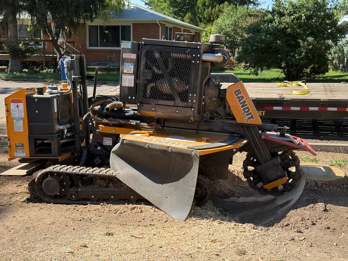Professional stump grinding machine